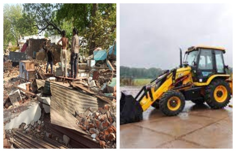 सरकार बनते ही यूपी के इस जिले में गरजा योगी का बुलडोजर, घंटों में अवैध निर्माण ध्वस्थ