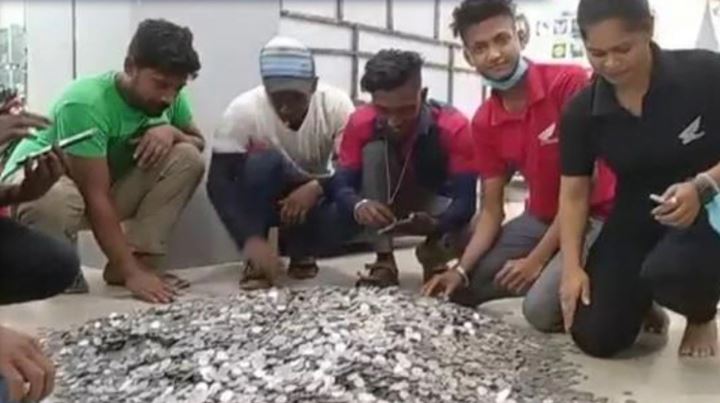 Mother Collected Coins Worth Rs 80000 By Begging Son Bought Scooty 