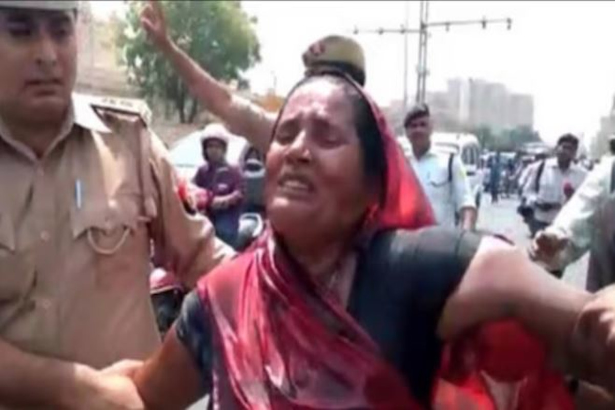 Woman Suicide Attempt outside BJP Office Allegations Against Police