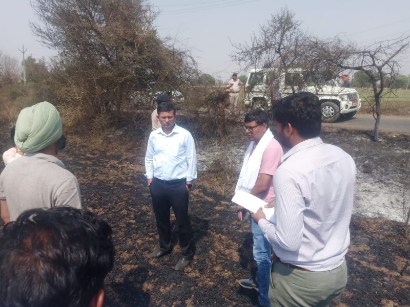 माखननगर के आगजनी से प्रभावित 215 किसानों को 98 लाख 83 हजार की सहायता राशि स्वीकृत