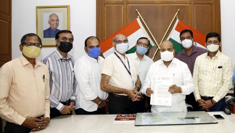 माहेश्वरी समाज के लोग राज्यपाल से मिले