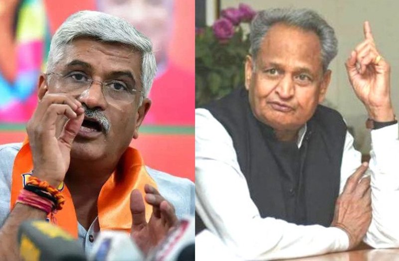 Rajasthan ECRP Gajendra Shekhawat Ashok Gehlot Tweet War