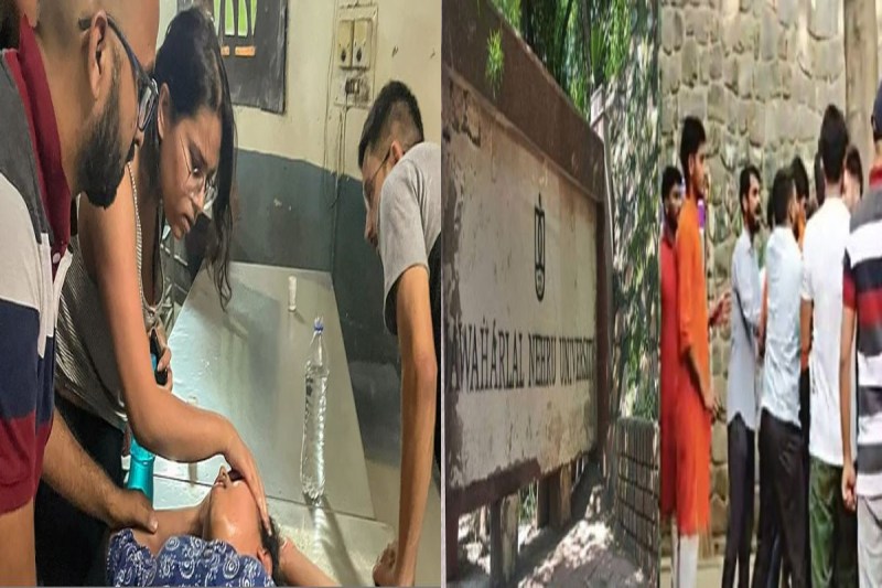 JNU Case FIR registered know why ABVP-Left students clashed