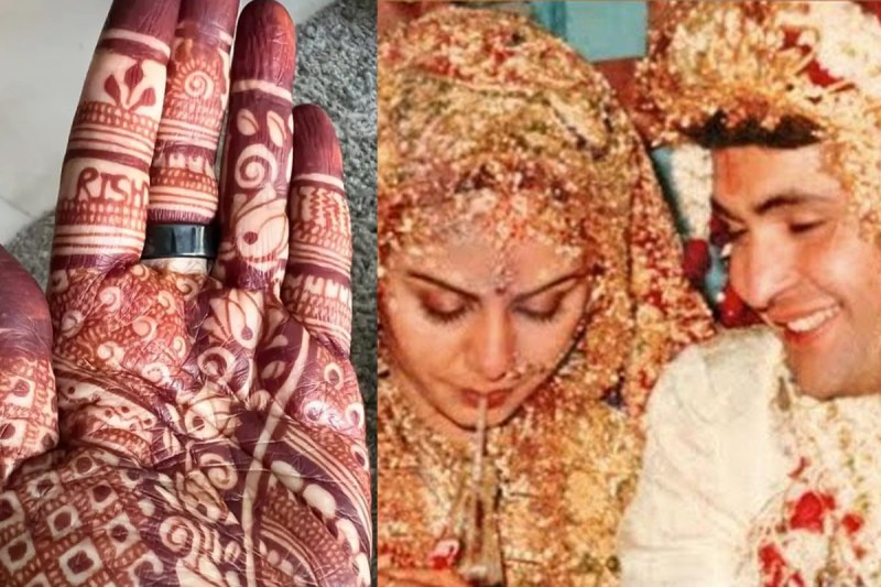बेटे Ranbir Kapoor की शादी में मां Neetu Kapoor ने लगाई Rishi Kapoor के नाम की मेंहदी