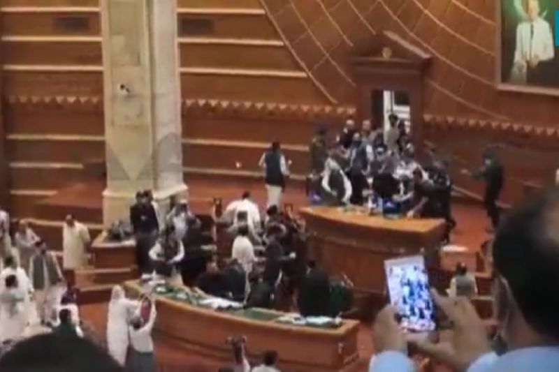 Chaos in Pak's Punjab Assembly as PTI Members Beat Up Deputy Speaker