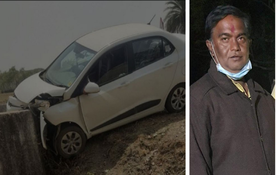 Car accident in Patthalgaon