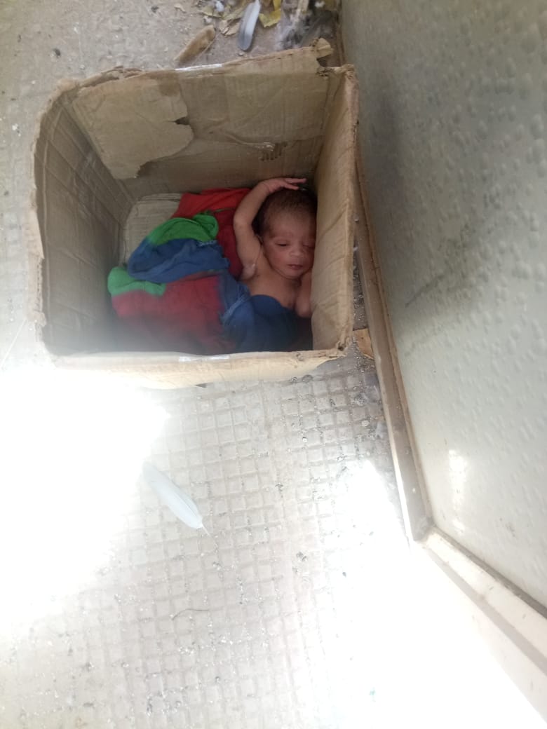 Kaliyugi mother put the newborn in the garbage can