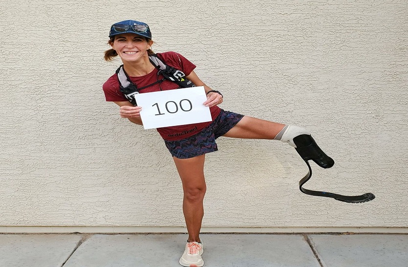 एक पैर खोने के बाद भी नहीं हारी हिम्मत, 104 दिन में 104 मैराथन दूरी तय कर पेश की मिसाल