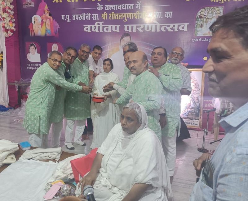 अक्षय तृतीया वर्षीतप पारणा महोत्सव संपन्न- साध्वी भव्यगुणा