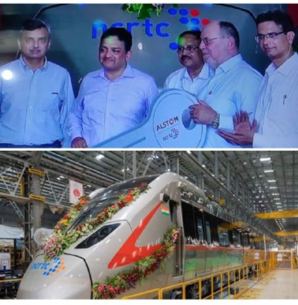 Rapid Rail News :गुजरात के सावली में अधिकारियों को सौंपी पहले आरआरटीएस ट्रेनसेट की चाभी