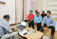 The color of bribe left by CMHO in front of Lokayukta team