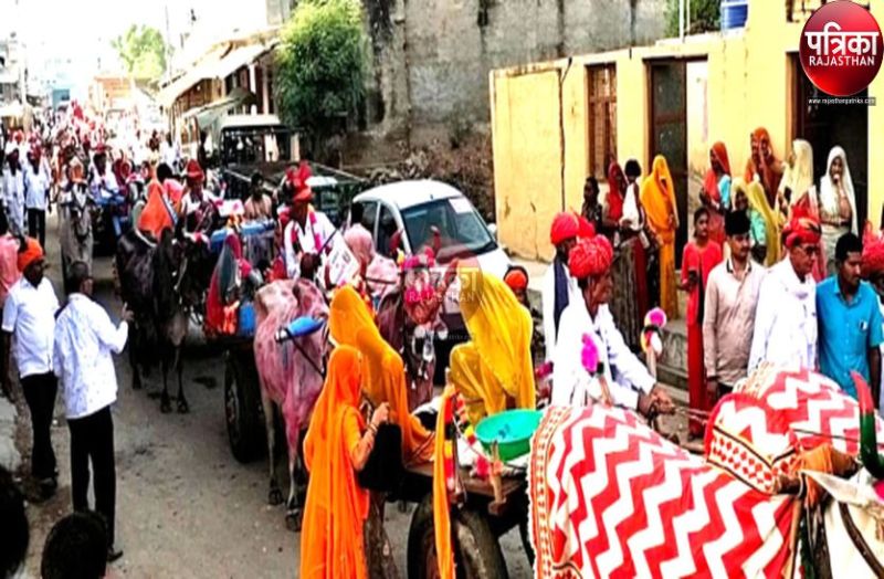 अनोखी शादी : सजी-धजी बैलगाड़ी पर दुल्हन लेने पहुंचा दूल्हा, बारात में एक भी वाहन नहीं