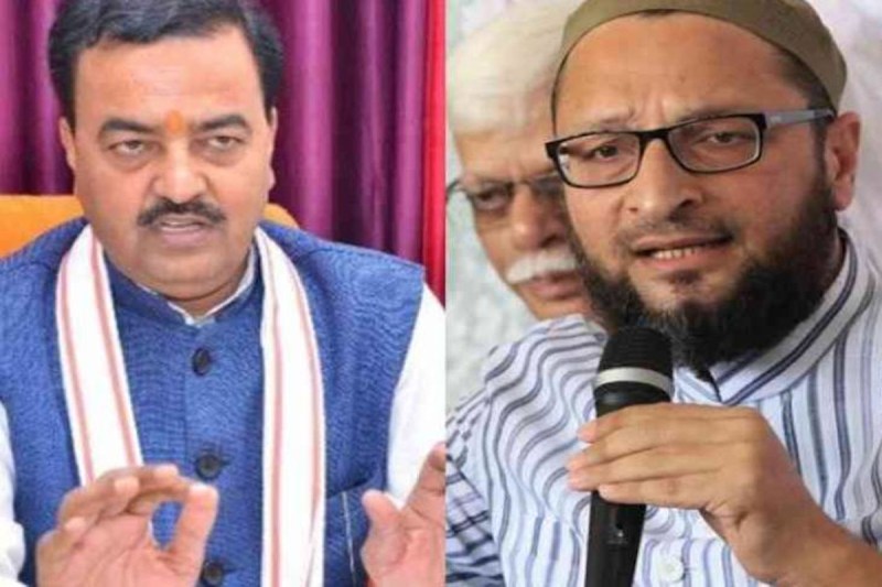 Asadudin Owaisi and Keshav Prasad Maurya File Photo