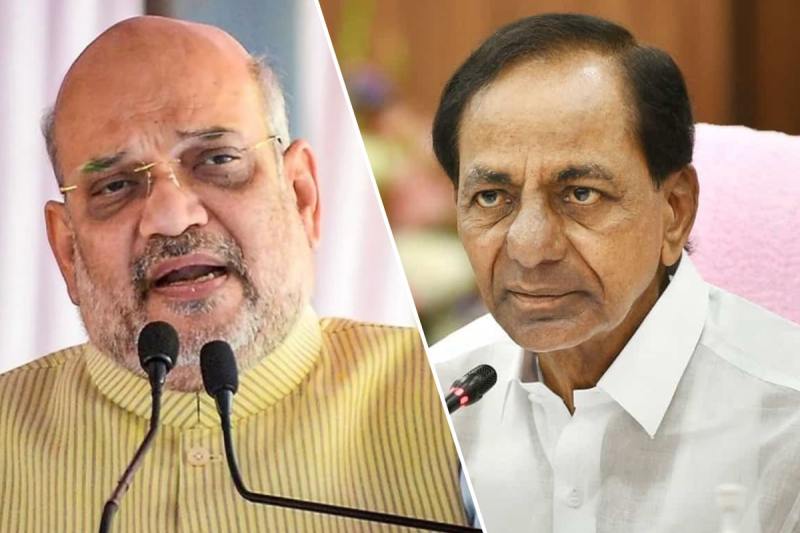 Amit Shah to address BJP public meeting in Telangana today, TRS irked