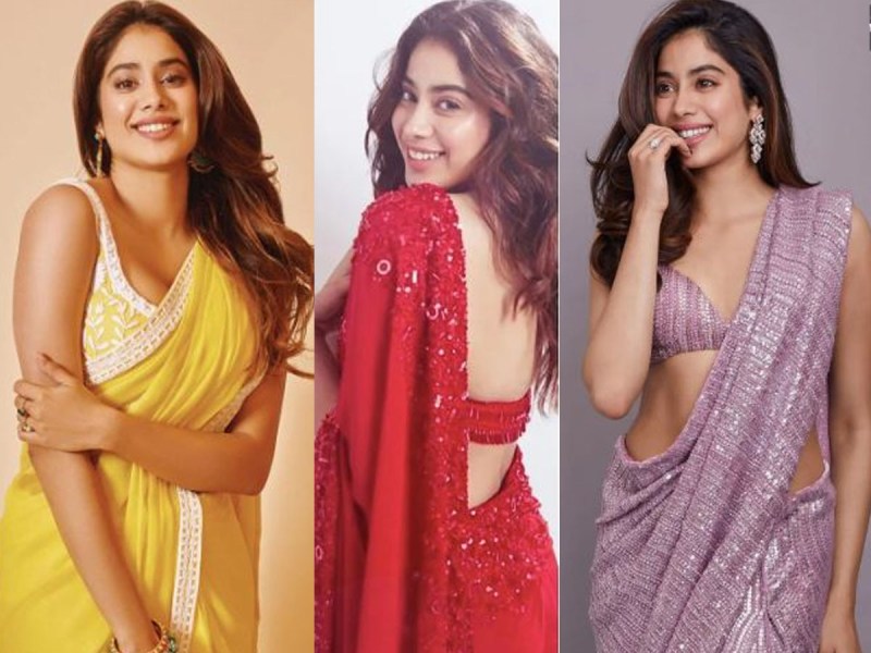 janhvi kapoor bold saree look goes viral