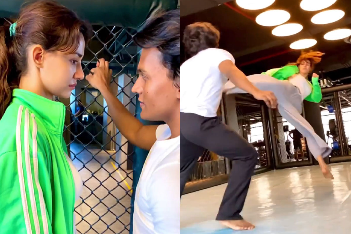 Disha Patani को छेड़ने के चक्कर में मनचले को खानी पड़ी एक्ट्रेस की फ्लाइंग किक