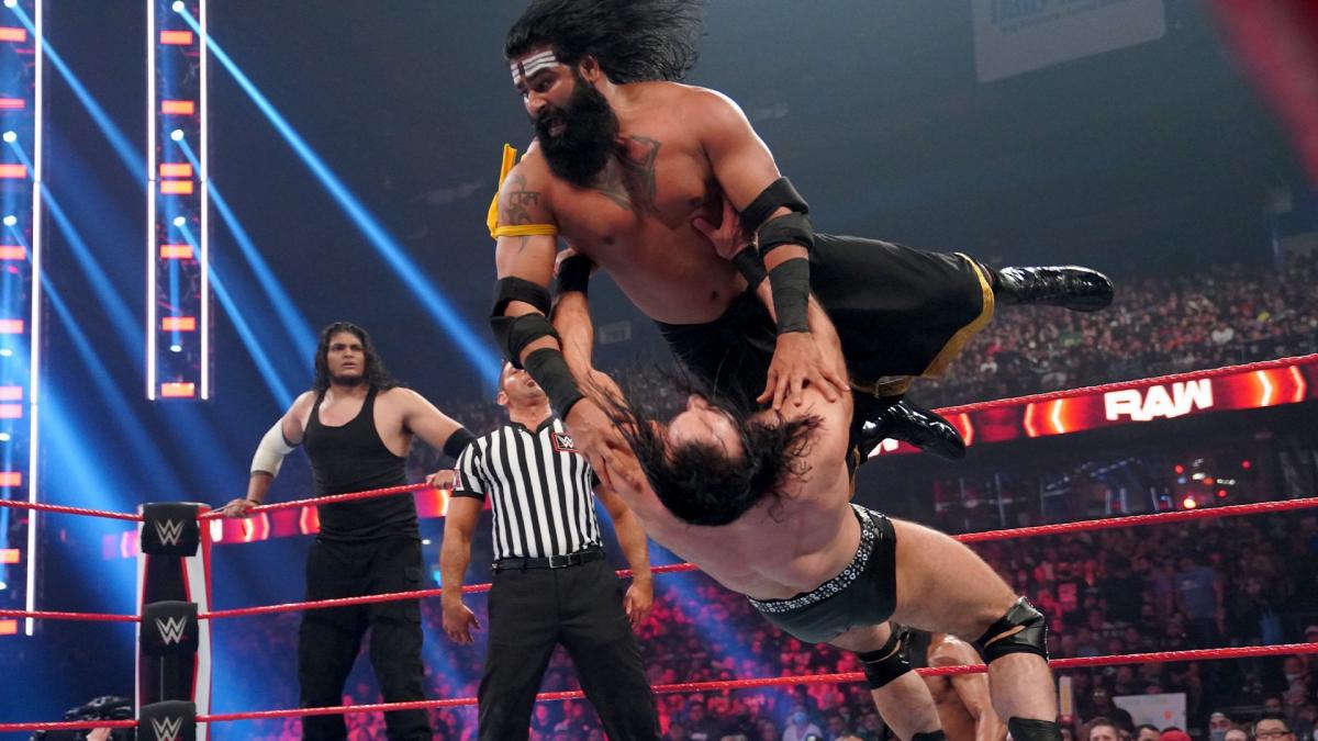 indian wwe wrestler Shanky Chokeslam Police Constable Raw SmackDown