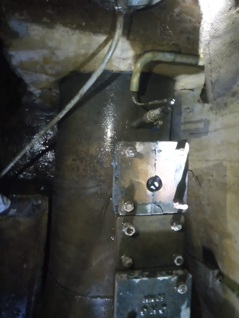 ताप्ती के इंटकवैल में लगा एयर वॉल्व जिसे सुधारा गया