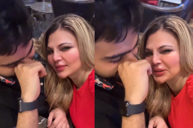 बॉयफ्रेंड संग मूवी देखने पहुंचीं Rakhi Sawant, लेकिन बीच में ही सो गए Adil Khan