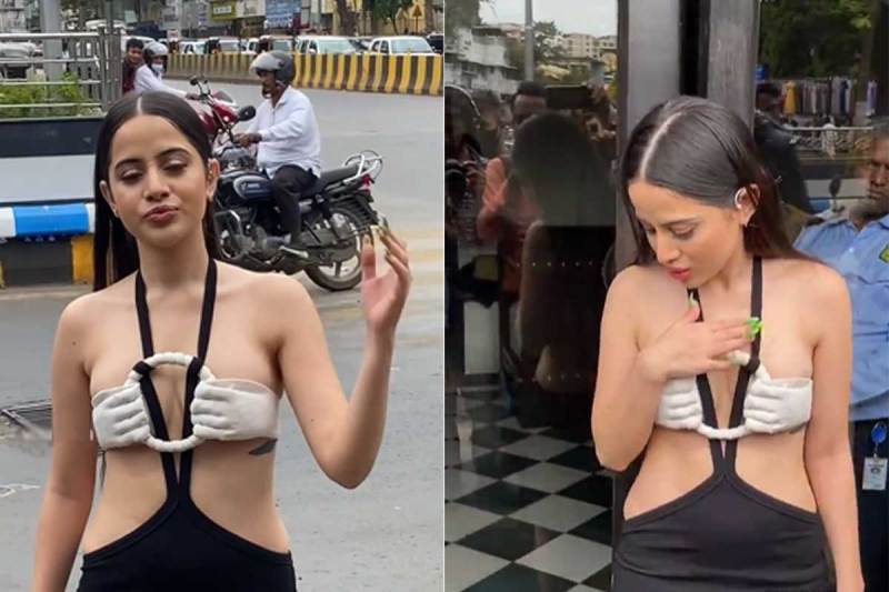 urfi javed became a victim of oops moment due to her torn dress