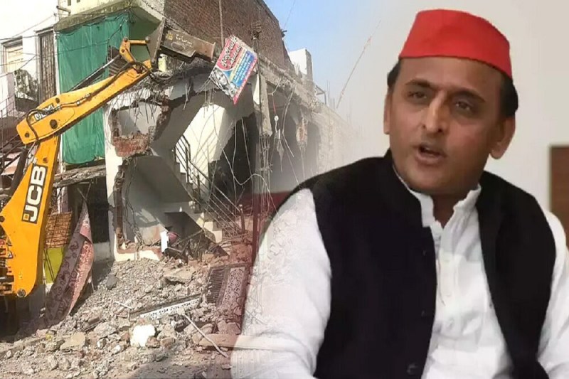 Bulldozer on Saifai: अब अखिलेश यादव के गांव की तरफ घूमेगा बुलडोजर, इन नेताओं के आवास पर लगाए गए लाल निशान