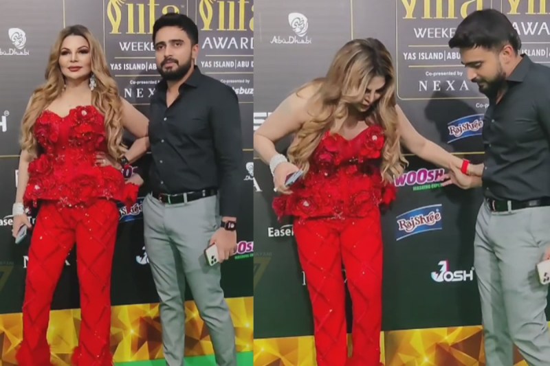 IIFA Awards के ग्रीन कार्पेट पर Rakhi Sawant के साथ हुआ Oops मूमेंट