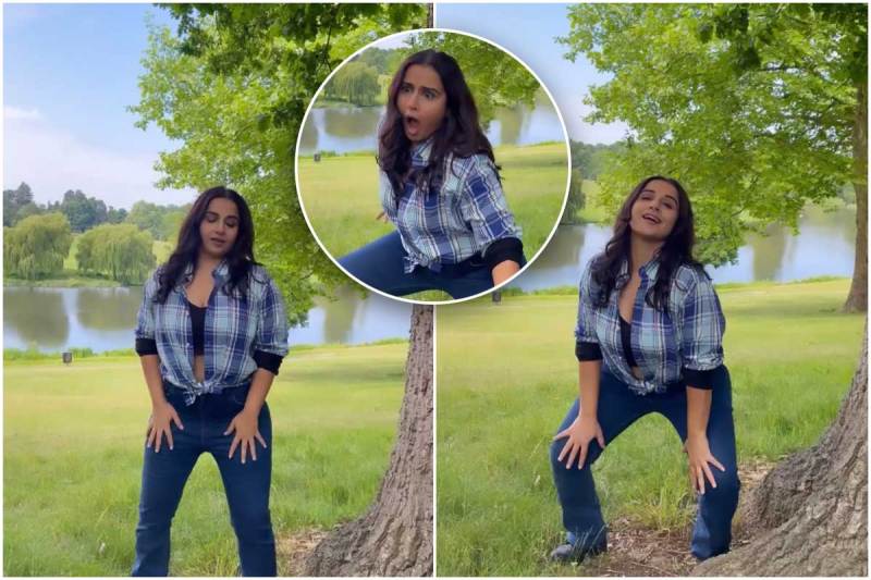 vidya balan injured during following trends on social media