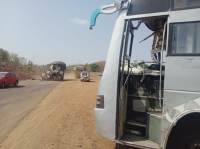 Sleeper bus collided with banana-laden truck, driver dies