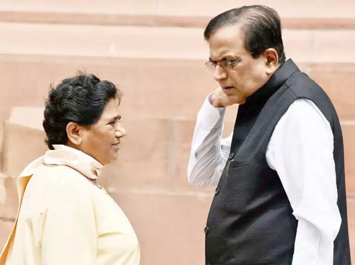 File Photo of Mayawatii and Satish Chandra Mishra