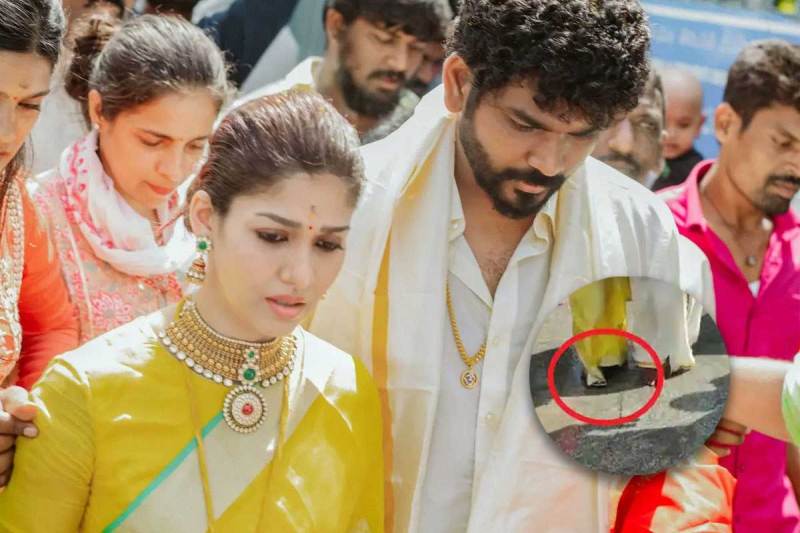 शादी की खुशियों के बीच 'चप्पल कॉन्ट्रोवर्सी' में फंसी Nayanthara