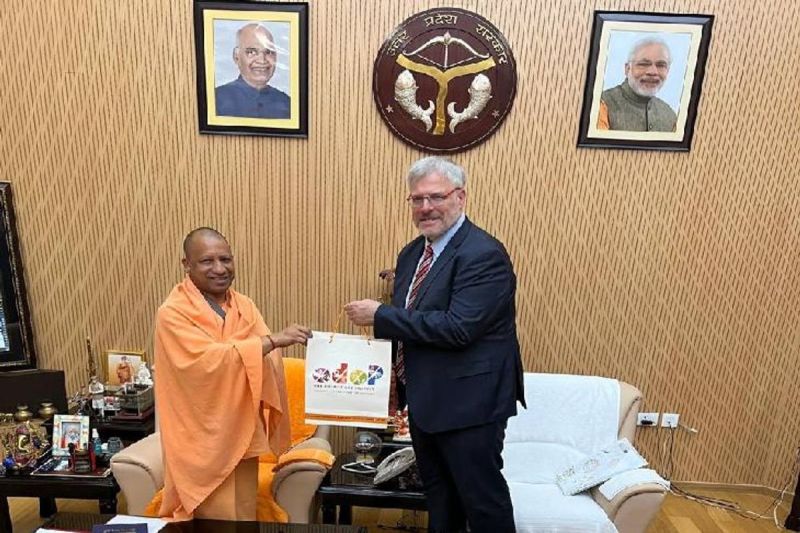 CM Yogi and Israel Rajdoot