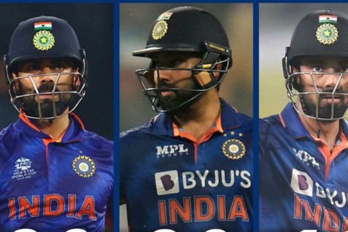 Virat Kohli, Rohit Sharma and KL Rahul