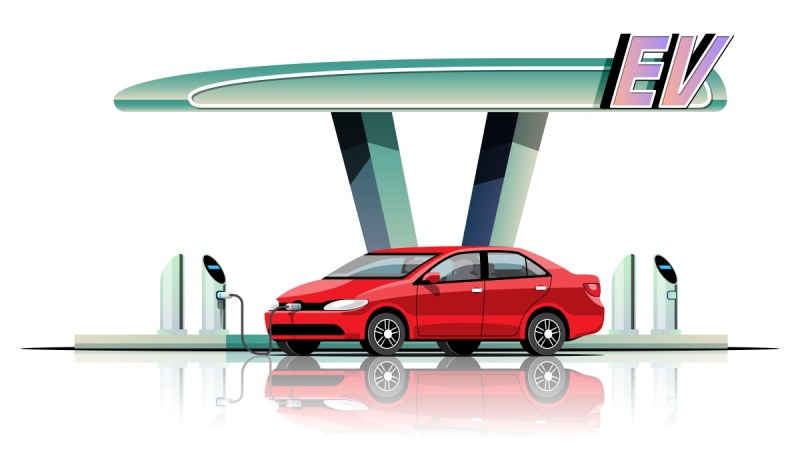 EV car charging system wireless in up