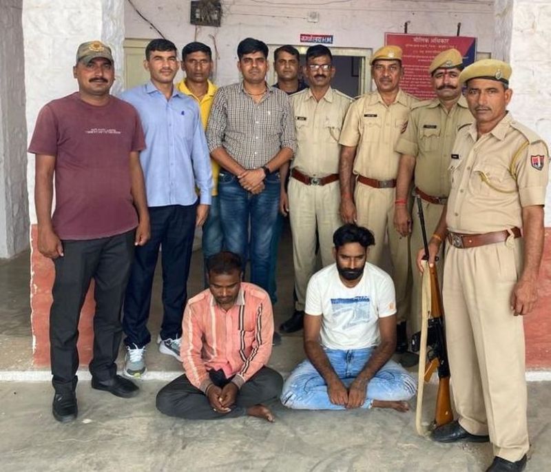 नागाणा मंदिर में 5 साल पहले हुई 20 लाख की चोरी का खुलासा, दो शातिर नकबजन गिरफ्तार