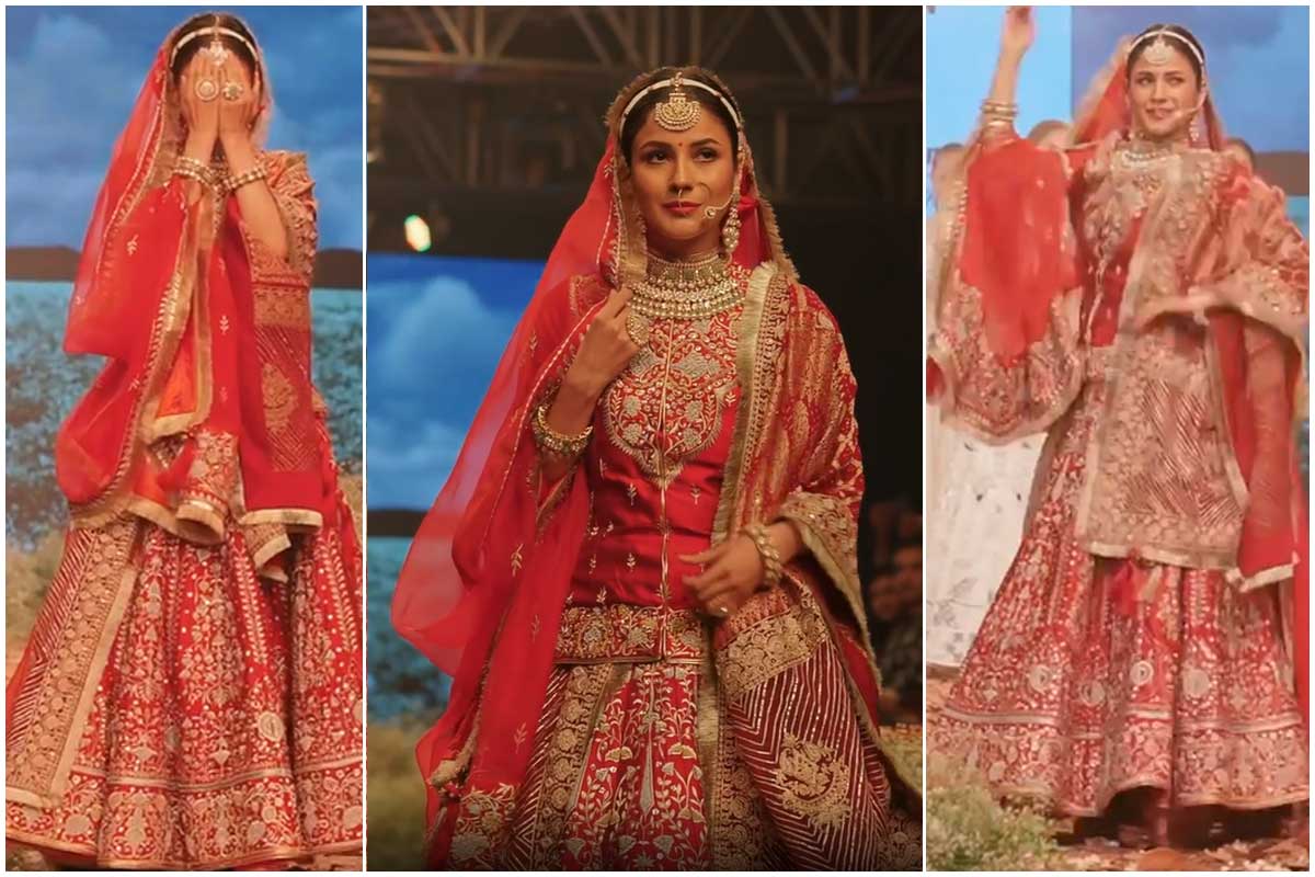 shehnaaz gill shared a video of her bridal look on social media