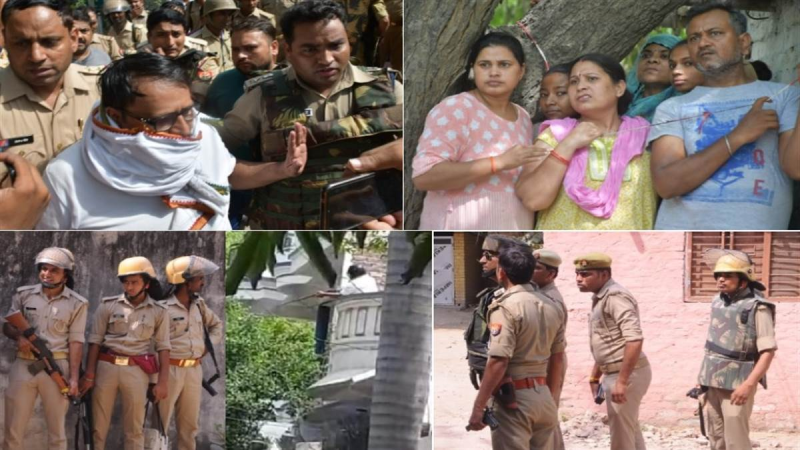 Kanpur Firing Case accused son told inspector abused his Mother