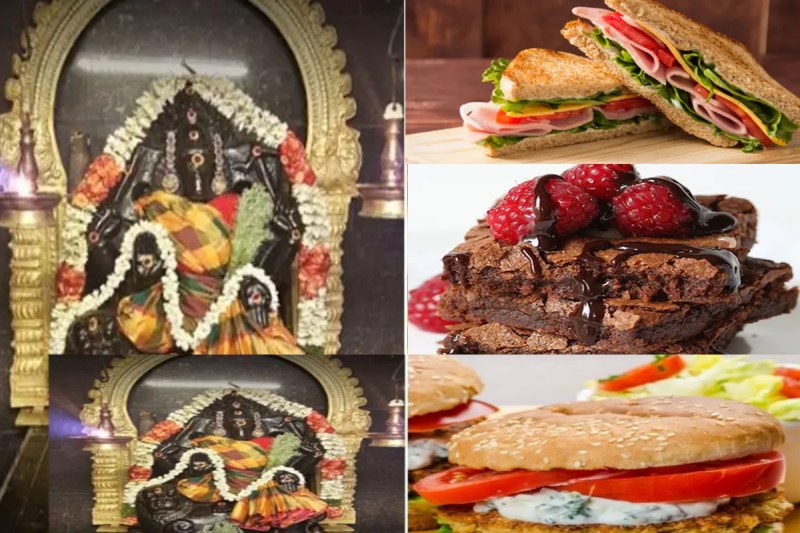 burger and sandwich are distributed as prasad