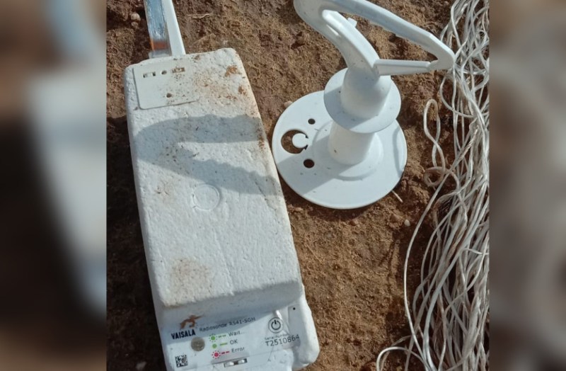 suspicious object falling from sky in jaisalmer