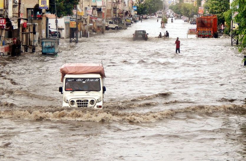 BIG News: राजस्थान में  भारी बरसात व बाढ़ की चेतावनी, कल से शुरू होगी बारिश