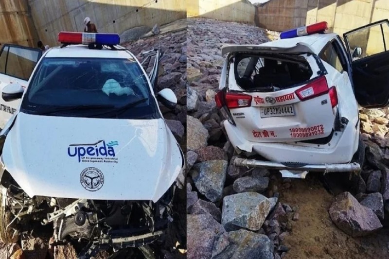 UP Top News : बुंदेलखंड एक्सप्रेस-वे पर उद्घाटन पूर्व हादसा, पुल से 40 फीट नीचे गिरी पेट्रोलिंग कार 4 जख्मी