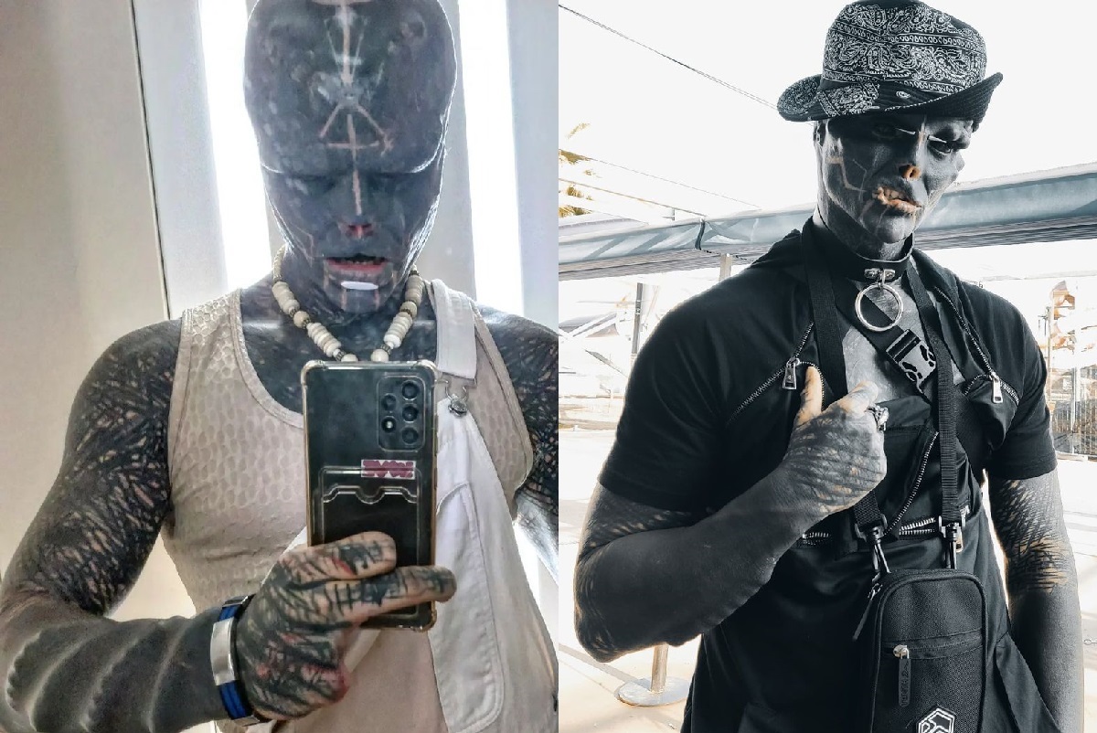 Anthony Loffredo from France aka 'Black Alien' Says Can't Get Job Due To Extreme Tattoos, Asks To Be Treated Like A Normal Guy