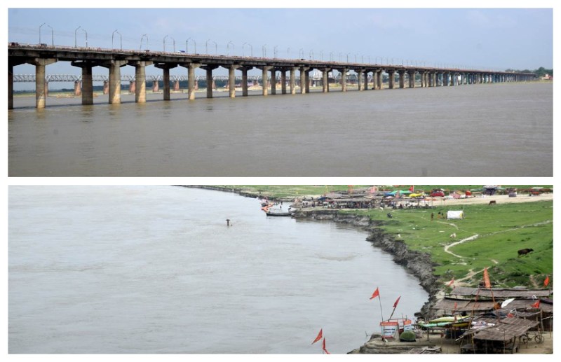 तेजी के साथ बढ़ रहा है गंगा-यमुना का जलस्तर, प्रयागराज में बना बाढ़ का खतरा