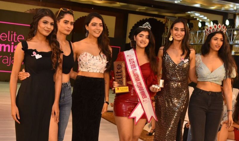 Elite Miss Rajasthan: मुस्कान, शशि और मनीषा के सिर बंधा विजेता का ताज