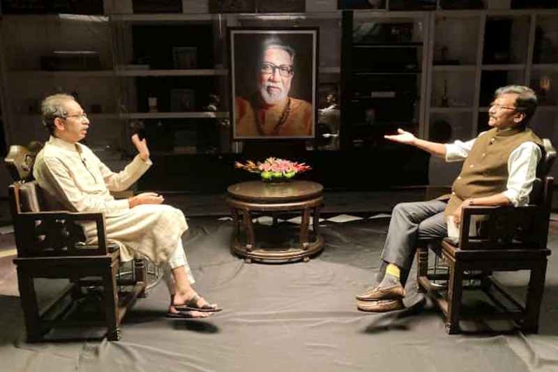 Uddhav Thackeray's attack on the rebels in Interview with Sanjay Raut