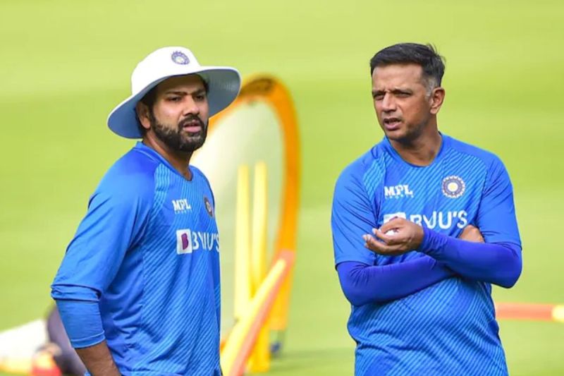 Rohit Sharma and Rahul Dravid