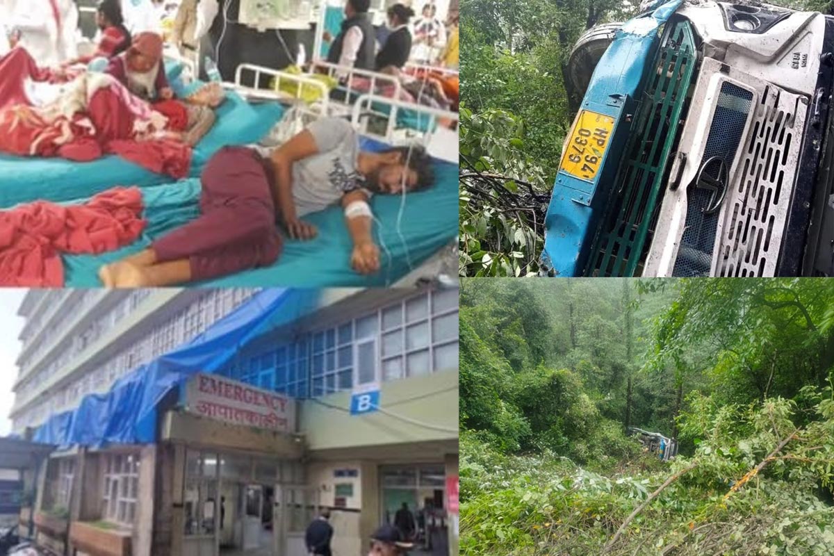 Shimla: Bus accident near Hira Nagar, more than 20 people injured, 1 died