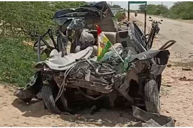 Road accident in Barmer, two people died