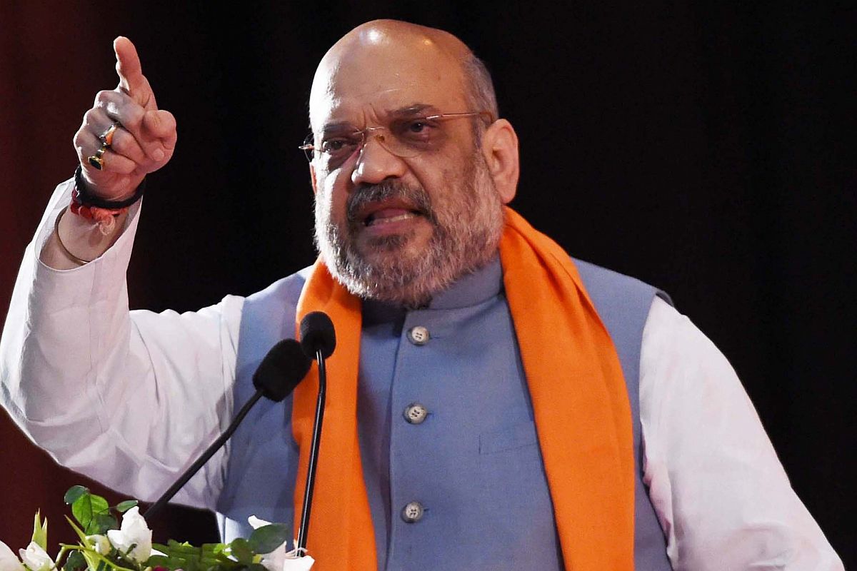 Union Home Minister Amit Shah questions Congress’s ‘black protest’, links it to Ram Mandir