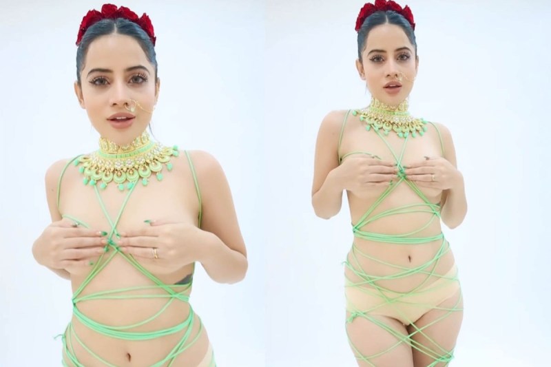 इस बार Urfi Javed ने बालों से ढका अपना जिस्म