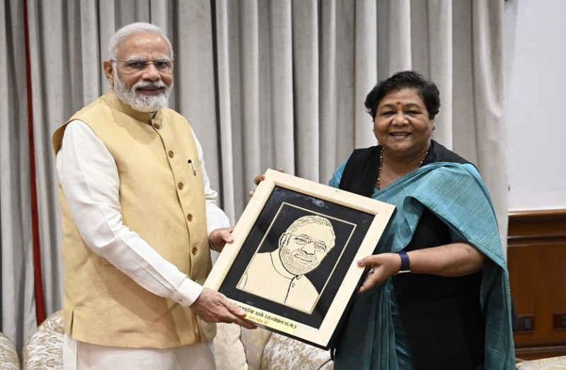 पीएम नरेन्द्र मोदी से मिलीं राज्यपाल, छत्तीसगढ़ में कानून व्यवस्था का बताया हाल